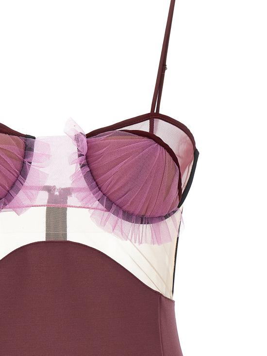  넨시 도자카 숏 원피스 NDAW23DR152CRBRY - NENSI DOJAKA