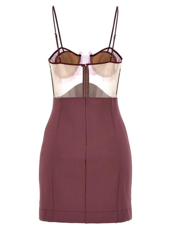  넨시 도자카 숏 원피스 NDAW23DR152CRBRY - NENSI DOJAKA