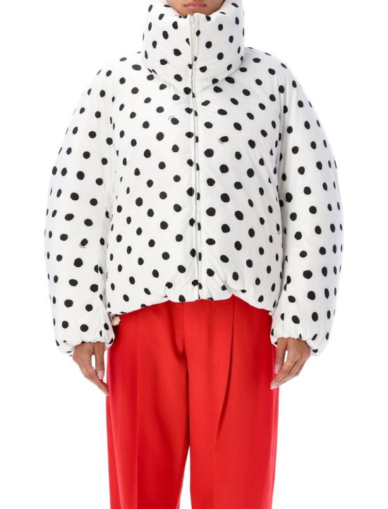  마르니 / 여성 다운숏패딩 포이스 23APIMA0080ATUTP742 SDW01 WHITE/BLACK BPG - MARNI