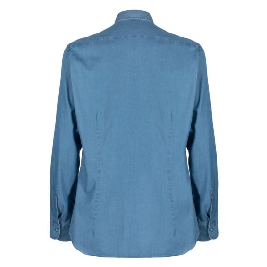  마짜렐리 긴팔 긴팔 셔츠 B116ST 1 165 BLUE - MAZZARELLI