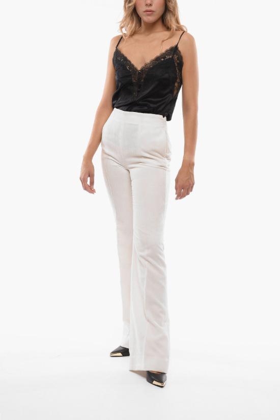 에르마노 설비노 스트레이트 스트레이트 팬츠 D416P717SYN10107 White - ERMANNO SCERVINO