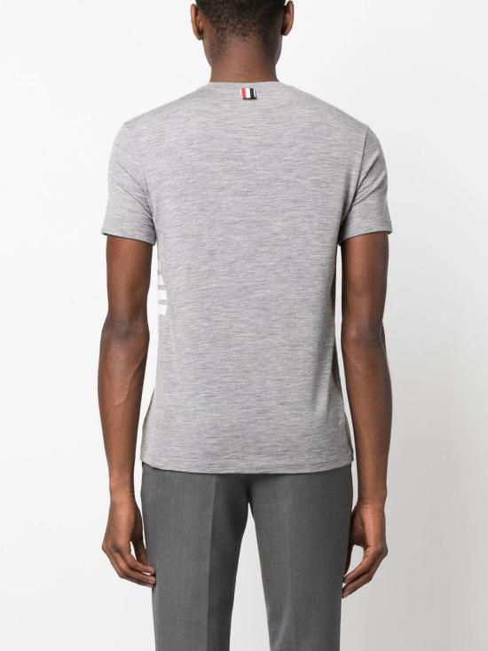  톰브라운 반팔 티셔츠 MJS219AJ0084 LT GREY 055 - THOM BROWNE