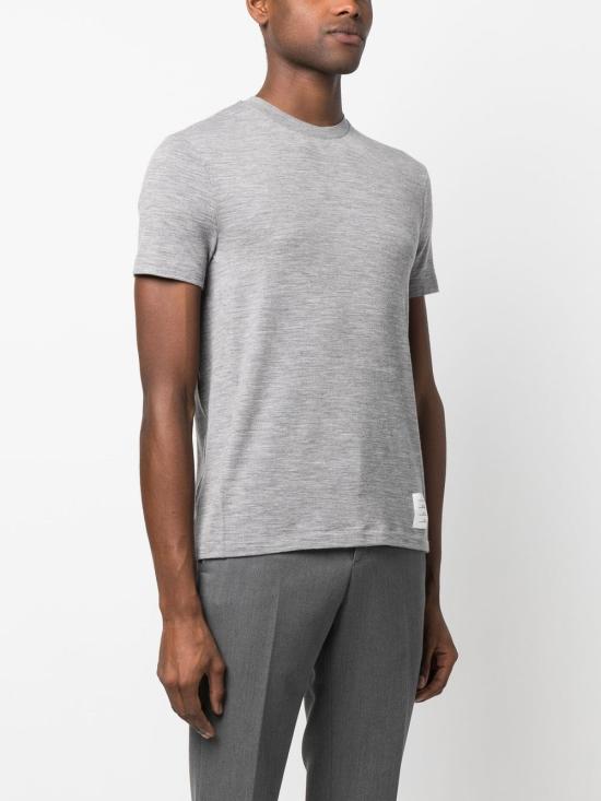  톰브라운 반팔 티셔츠 MJS219AJ0084 LT GREY 055 - THOM BROWNE