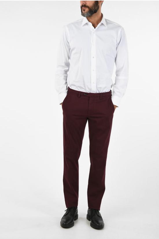  꼬르넬리아니 치노 팬츠 844ET7 9820159 040 Burgundy - CORNELIANI