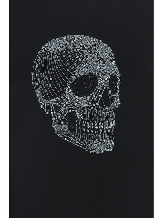  알렉산더 맥퀸 / 남성 스컬 반팔 티셔츠 735274 QUZ47 0901 BLACK BPG - ALEXANDER MCQUEEN