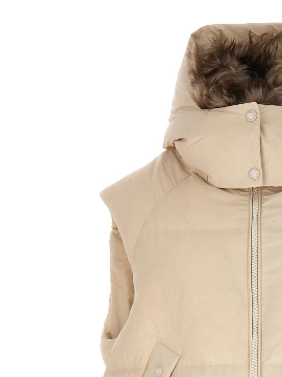  ARMY YVES SALOMON 베스트 24WFG07010T08GA1012 White - YVES SALOMON