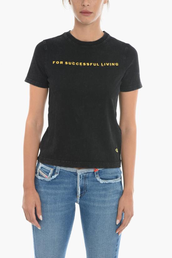  디젤 반팔 티셔츠 A06776 0DGAF 900 Black