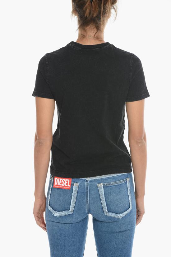  디젤 반팔 티셔츠 A06776 0DGAF 900 Black - DIESEL