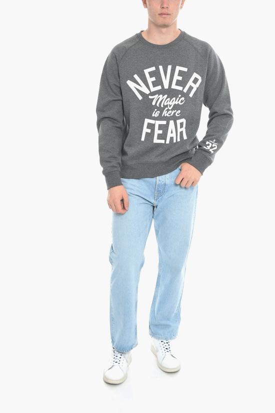  스크리미지 긴팔 티셔츠 NEVER FEAR GREY MEL Gray - SCRIMMAGE