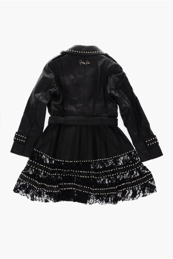  [키즈] 필립 플레인 트렌치 코트 S19C GLA0003 PLE010N 02 Black - PHILIPP PLEIN