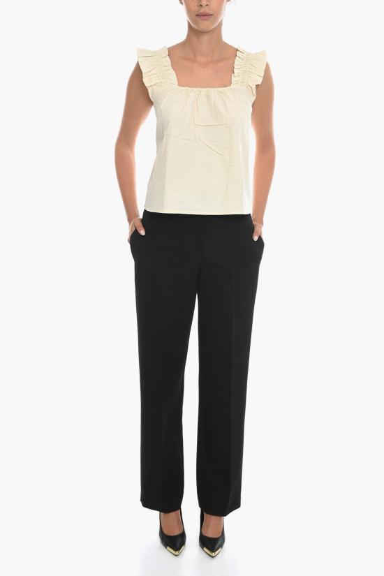  삼소앤삼소 민소매 티셔츠 F00001123 0 ANGORA Beige - SAMSOE SAMSOE