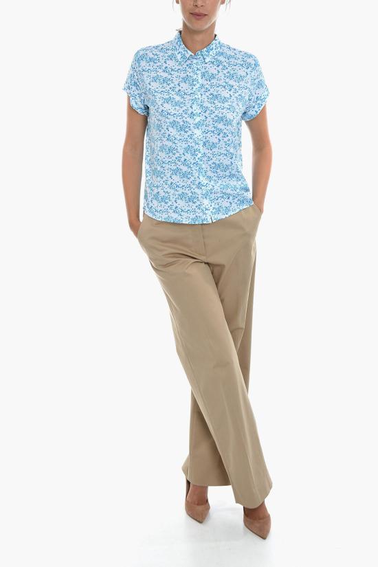  삼소앤삼소 셔츠 F19223315 0 IBIZA SEAWEED Bianco Blu - SAMSOE SAMSOE