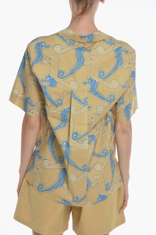  삼소앤삼소 셔츠 F22200105 0 AQUA SEAHORSE Beige - SAMSOE SAMSOE