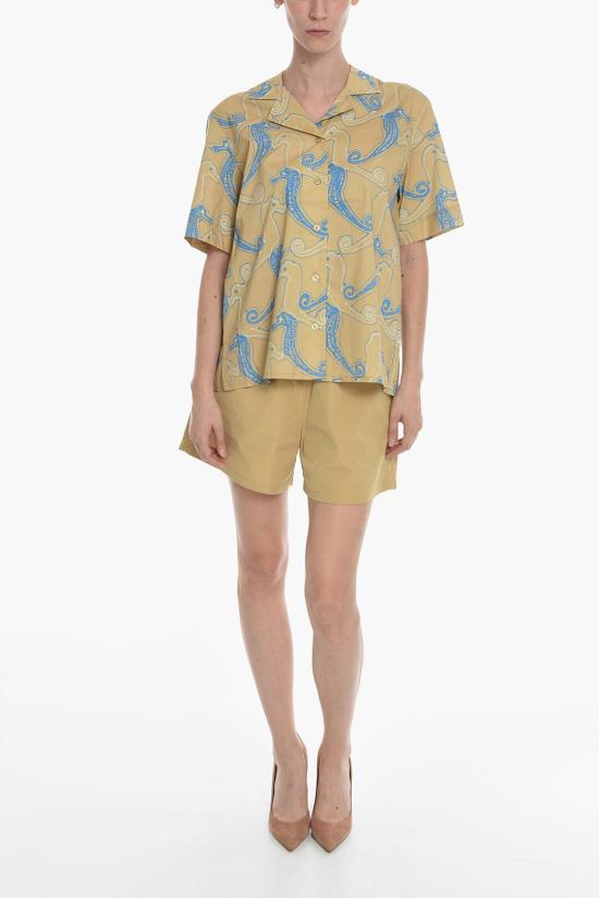  삼소앤삼소 셔츠 F22200105 0 AQUA SEAHORSE Beige - SAMSOE SAMSOE