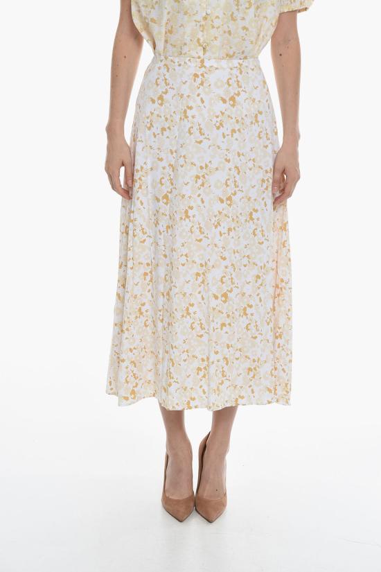  삼소앤삼소 롱 스커트 F22200136 0 DESERT FLOWER Beige Bianco