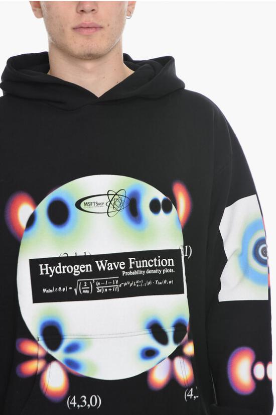  미스치프리퍼블릭 후드 티셔츠 33MSFM300S9 226957 99 Black - MSFTSREP