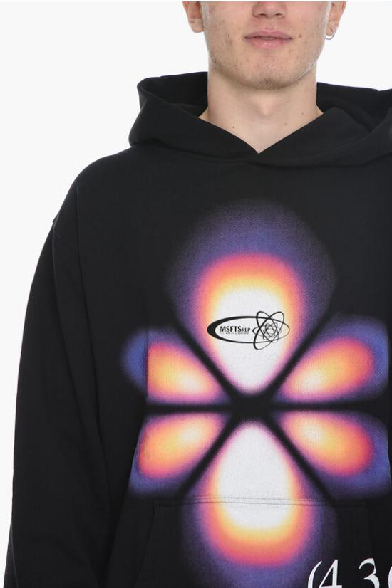  미스치프리퍼블릭 후드 티셔츠 33MSFM300S10 226957 99 Black - MSFTSREP