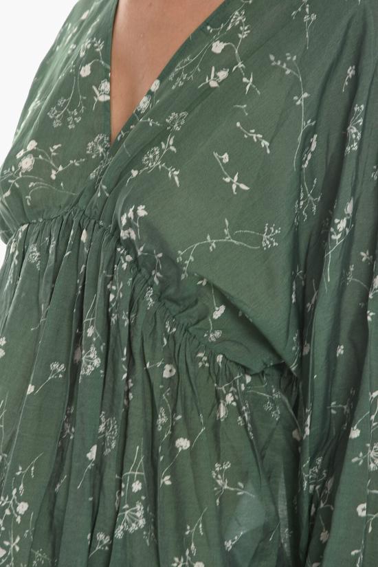  삼소앤삼소 블라우스 F22200123 0 GARDEN LACE Green - SAMSOE SAMSOE
