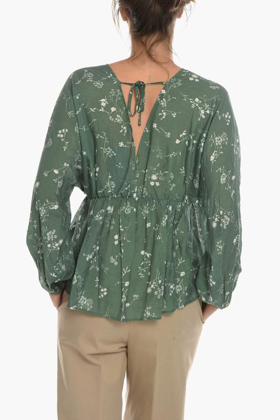 삼소앤삼소 블라우스 F22200123 0 GARDEN LACE Green - SAMSOE SAMSOE