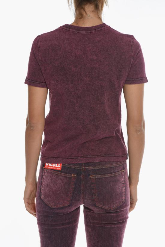  디젤 반팔 티셔츠 A06776 0DGAF 44U Burgundy - DIESEL