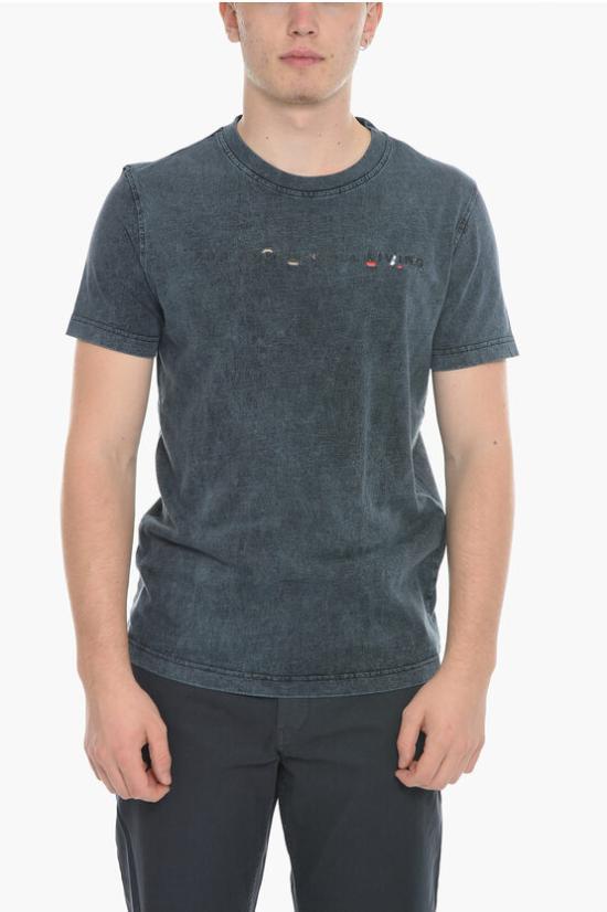  디젤 반팔 티셔츠 A06515 0DGAF 8MU Blue