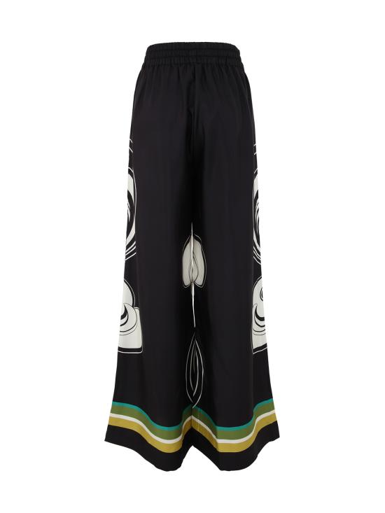  라 더블제이 팔라초 팬츠 TRO0026 SIL006 092 RAS0001 RAINBOW SWIRL BW PLACEE - LA DOUBLEJ