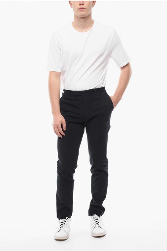  꼬르넬리아니 치노 팬츠 845Z2Z 9988503 002 Blue - CORNELIANI