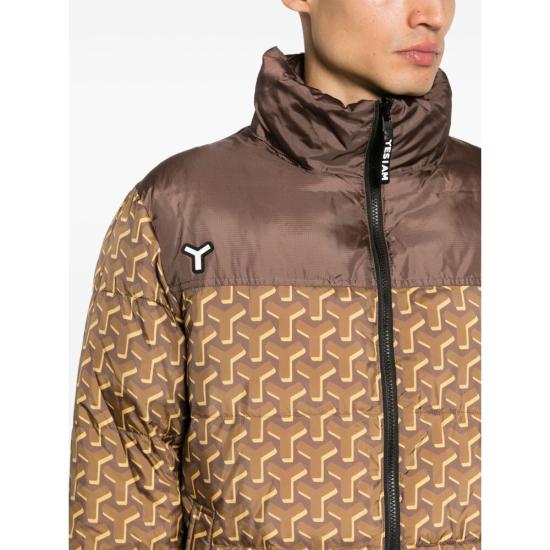  예스아이앰 숏패딩 YIA00077 BROWN BROWN YELLOW - YES I AM
