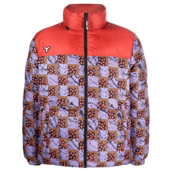  예스아이앰 숏패딩 YIA00083  REDBL RED/PURPLE