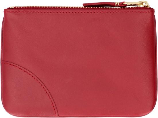  꼼데가르송 클래식 레더 라인 파우치 SA8100 4 Burgundy - COMME DES GARCONS