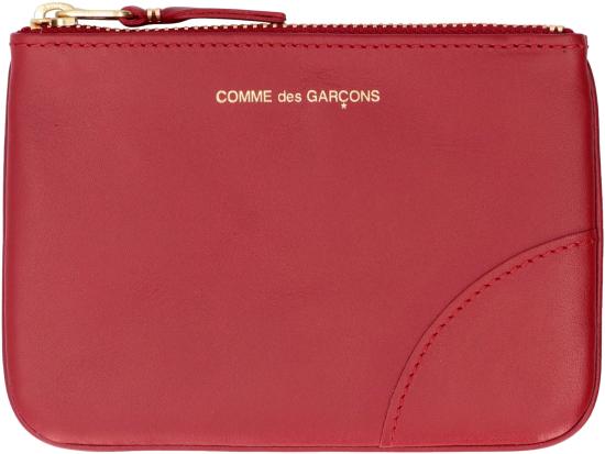  꼼데가르송 클래식 레더 라인 파우치 SA8100 4 Burgundy - COMME DES GARCONS