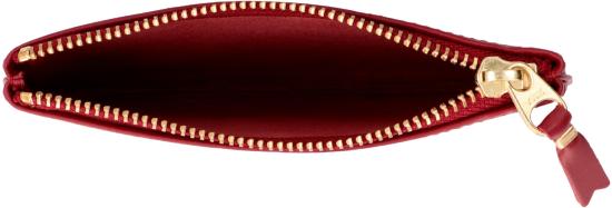  꼼데가르송 클래식 레더 라인 파우치 SA8100 4 Burgundy - COMME DES GARCONS