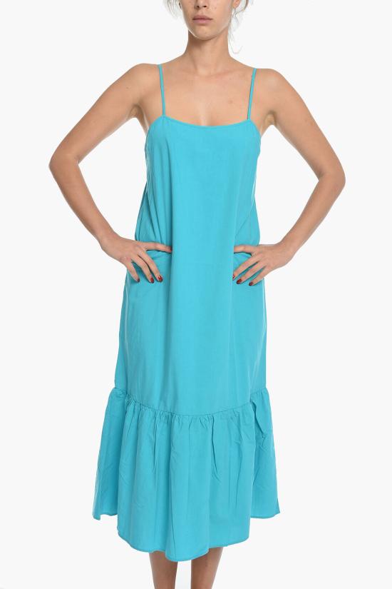  삼소앤삼소 롱 원피스 F22200141 0 TILE BLUE Light blue - SAMSOE SAMSOE