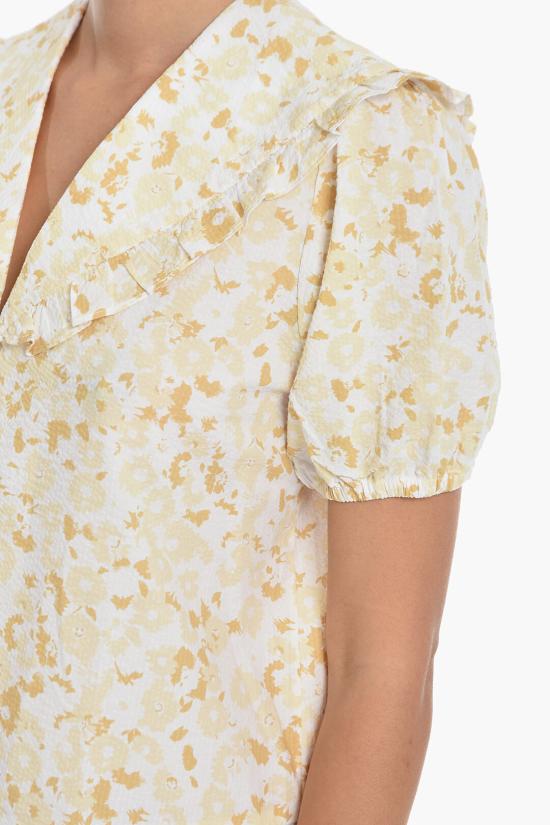  삼소앤삼소 미디 원피스 F22200132 0 DESERT FLOWER Beige, Bianco - SAMSOE SAMSOE
