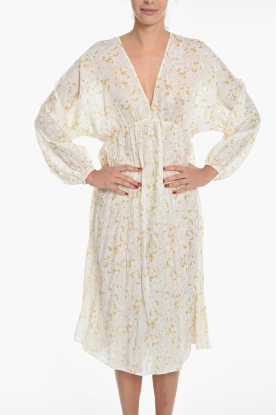  삼소앤삼소 미디 원피스 F22200124 0 DESERT FLOWER White - SAMSOE SAMSOE
