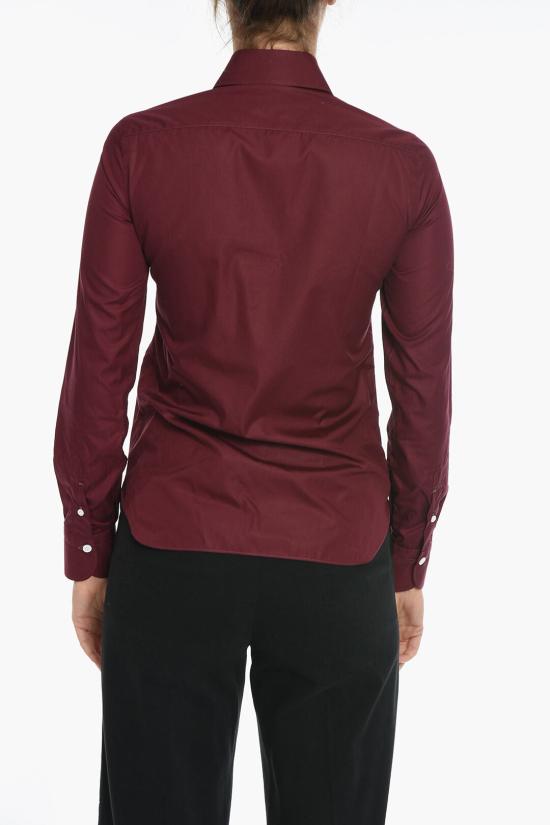  피나모레 셔츠 IV13PD LI D140001C0147BT121 Burgundy - FINAMORE