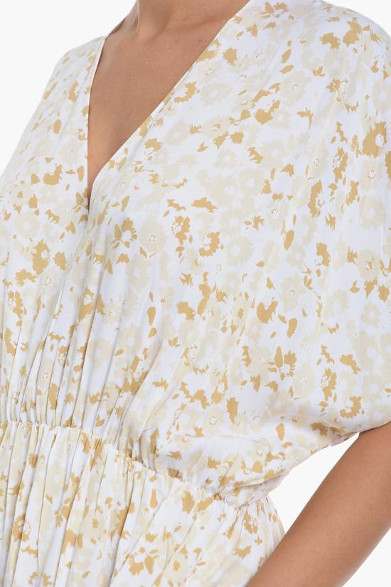  삼소앤삼소 롱 원피스 F20300220 0 DESERT FLOWER Beige, Bianco - SAMSOE SAMSOE