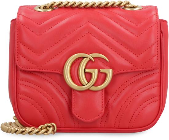  구찌 GG 마몽 미니 숄더백 739682AABZC 6832 red - GUCCI