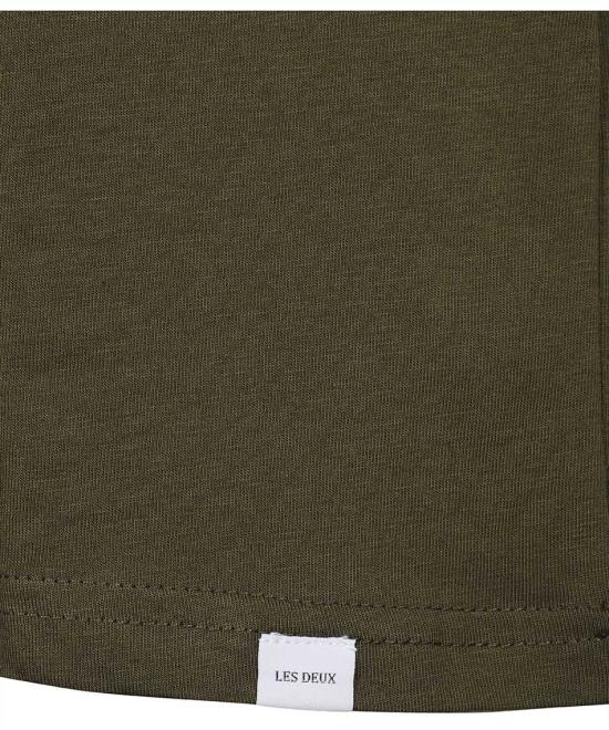  레듀 반팔 티셔츠 LDM101091522522 OLIVENIGHT green - LES DEUX