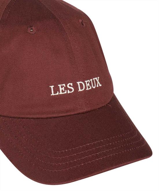  레듀 모자 LDM703010636215 SASSAFRASIVORY Burgundy - LES DEUX