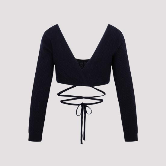  파투 긴팔 티셔츠 KN1228041 BLACK - PATOU