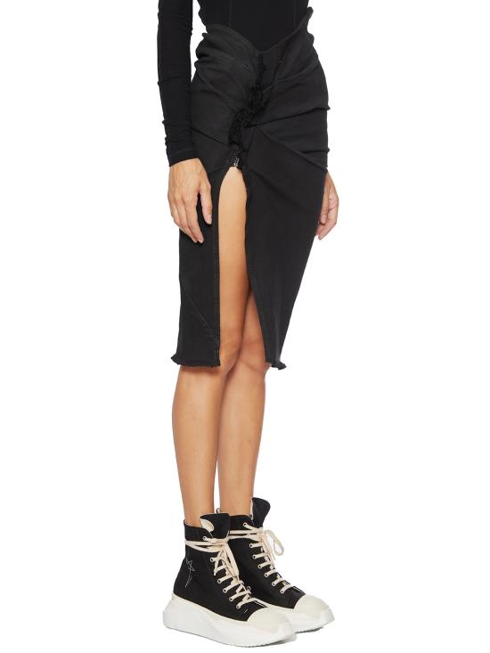  릭 오웬스 미디 스커트 GDS02C5341SBB09 Black Black - RICK OWENS