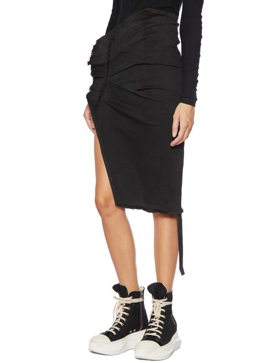  릭 오웬스 미디 스커트 GDS02C5341SBB09 Black Black - RICK OWENS