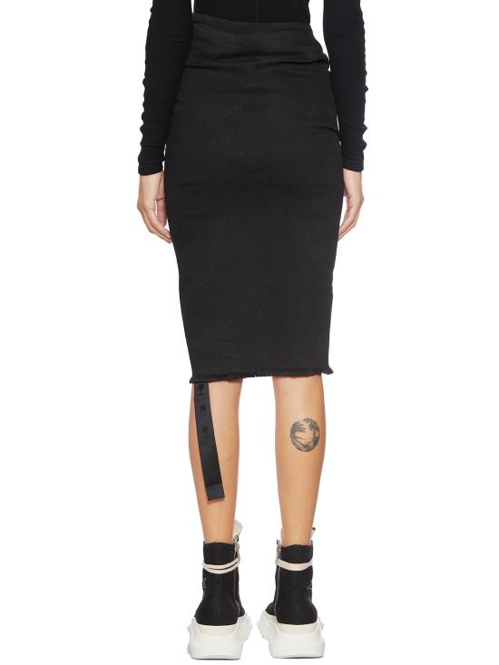  릭 오웬스 미디 스커트 GDS02C5341SBB09 Black Black - RICK OWENS