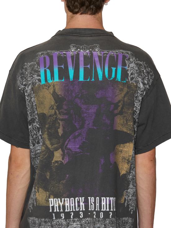 24FW 세인트 미카엘 반팔 티셔츠 GSMS230000009 Grey - SAINT MXXXXXX