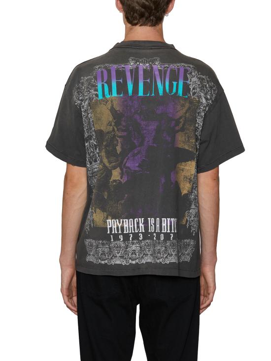 24FW 세인트 미카엘 반팔 티셔츠 GSMS230000009 Grey - SAINT MXXXXXX