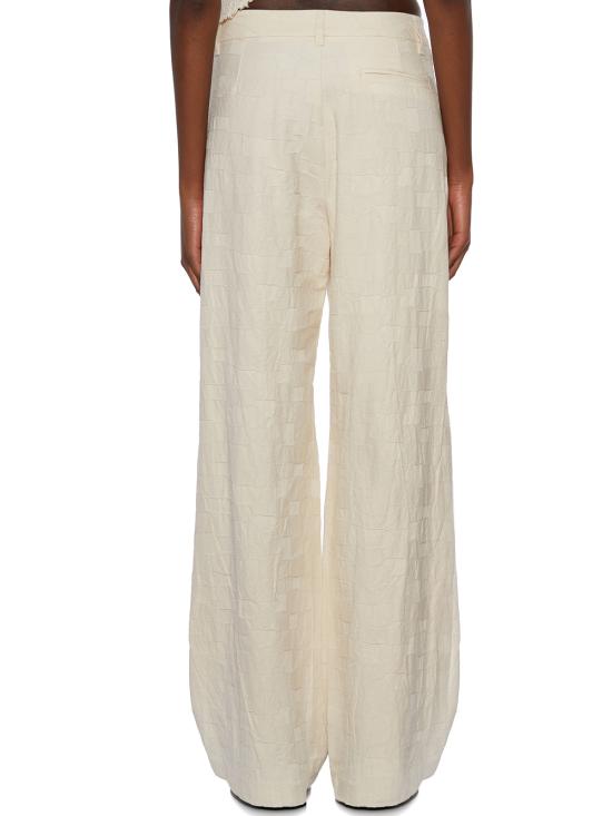  노스트라싼티시마 스트레이트 팬츠 F2BWOMP51 WHITE - NOSTRASANTISSIMA