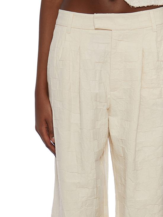  노스트라싼티시마 스트레이트 팬츠 F2BWOMP51 WHITE - NOSTRASANTISSIMA