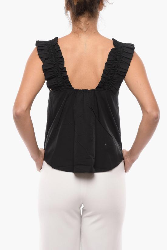  삼소앤삼소 민소매 티셔츠 F00001123 0 BLACK Black - SAMSOE SAMSOE