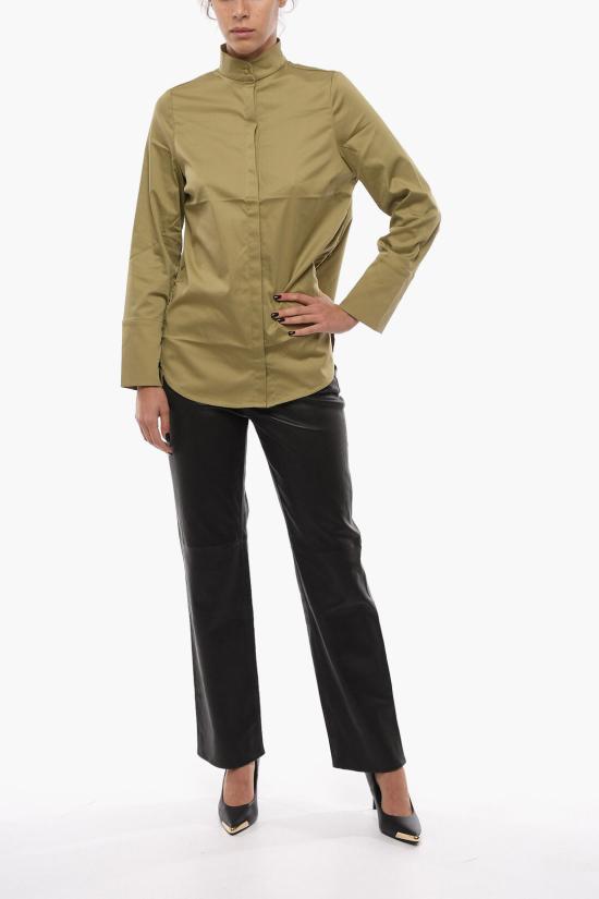 노트 뒤 노르드 블라우스 12696 0 424 ITALIAN OLIVE Green - NOTES DU NORD
